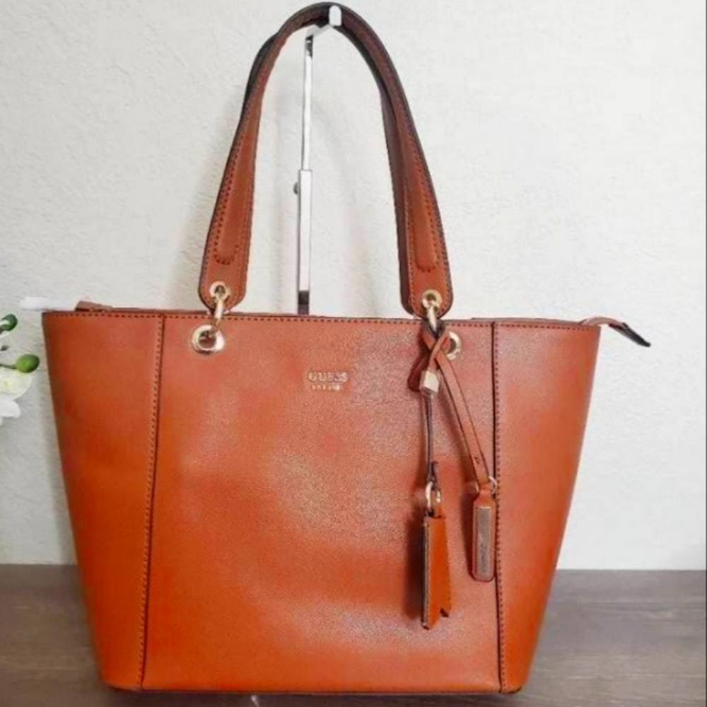 GUESS Kamryn Cognac Large Tote